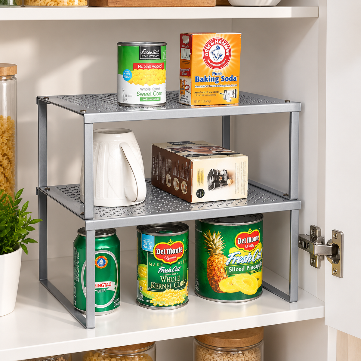 Stackable Kitchen Shelf Organizer Set