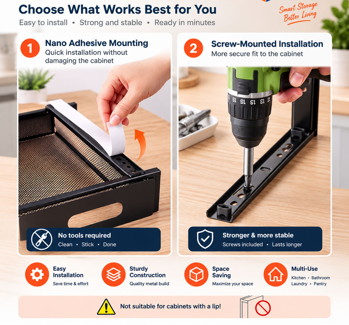 2-Tier Pull-Out Sink Organizer